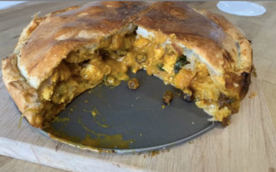 Coronation chicken pie