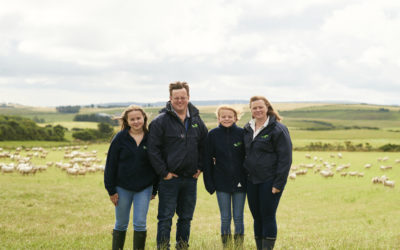 Professor John Gilliland (OBE) speaking at June’s Banff and Buchan Monitor Farm Meeting near Fraserburgh